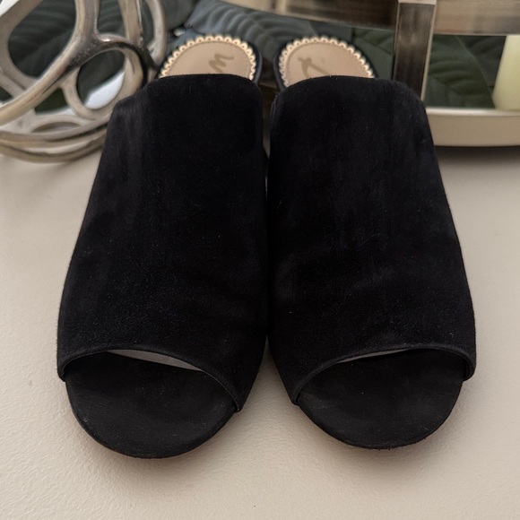 Sam Edelman Black Suede Mules - Picture 8 of 9